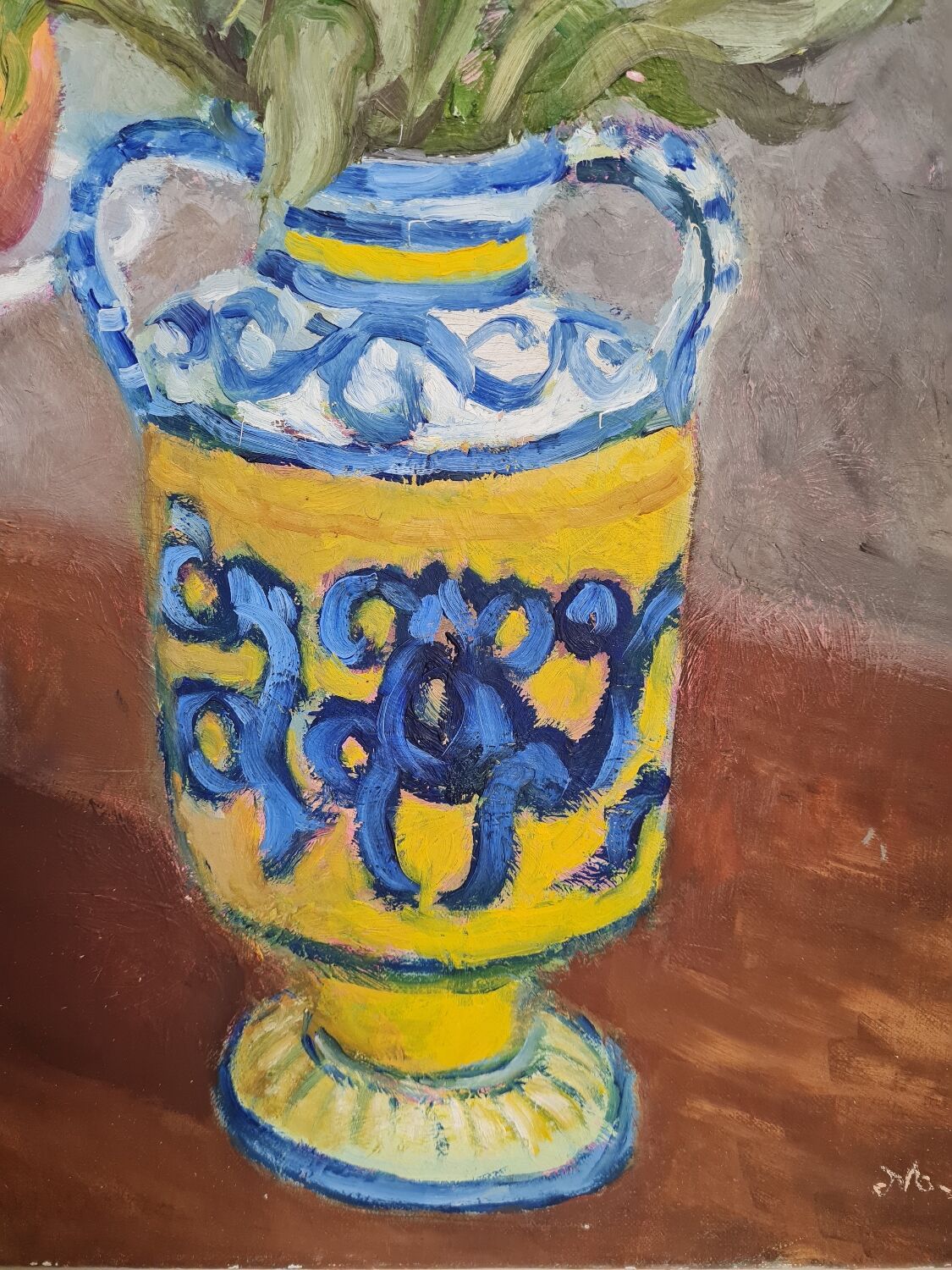 Still life flowers and fruits