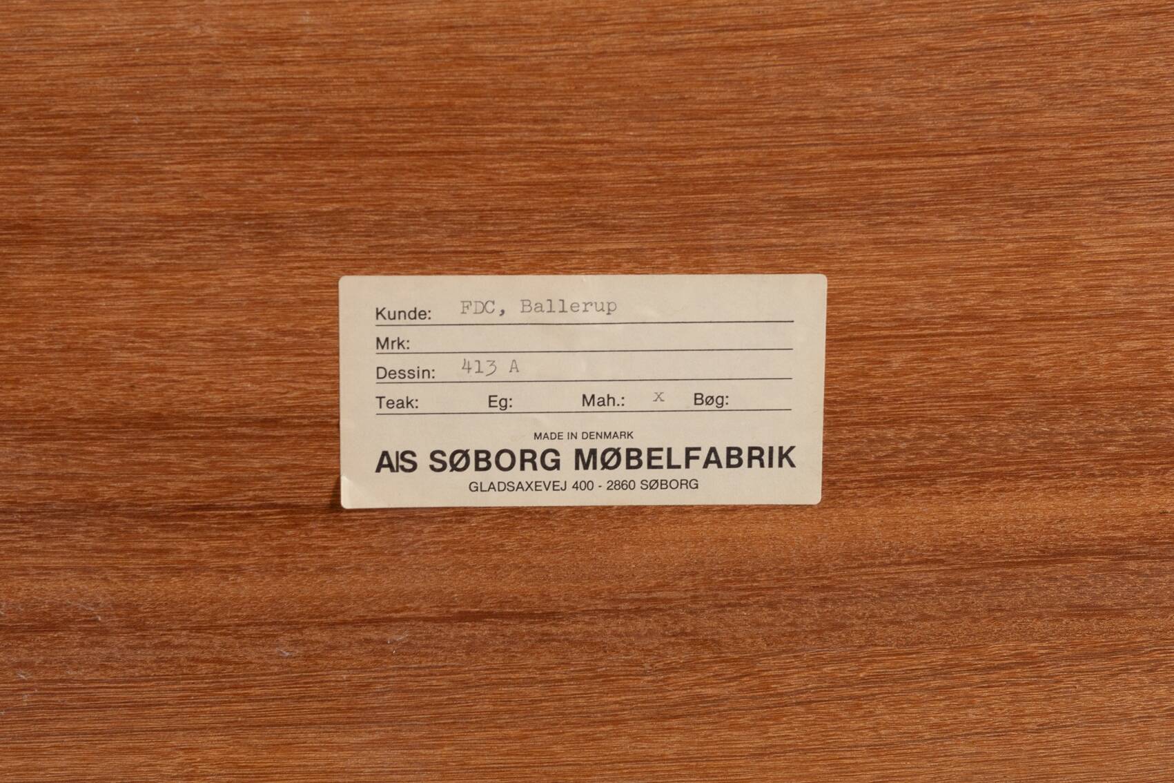 Vintage Danish dining set from the 1990s by Christian Hvidt for Soborg Mobelfabrik.