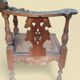 Carved wooden corner armchair - 19th century