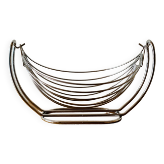 Fruit basket - vintage swing in chrome metal