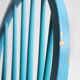 Pair of vintage Scandinavian Windsor chairs with blue bars