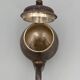 Theiere ou verseuse gallia christofle en metal argente prise bois france