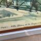 Lithograph notre dame et les bouquinistes signed by Marius Girard vintage