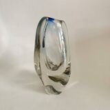 Glas vase by Josef Rozinek for Novy Bor Glassworks, 1960's