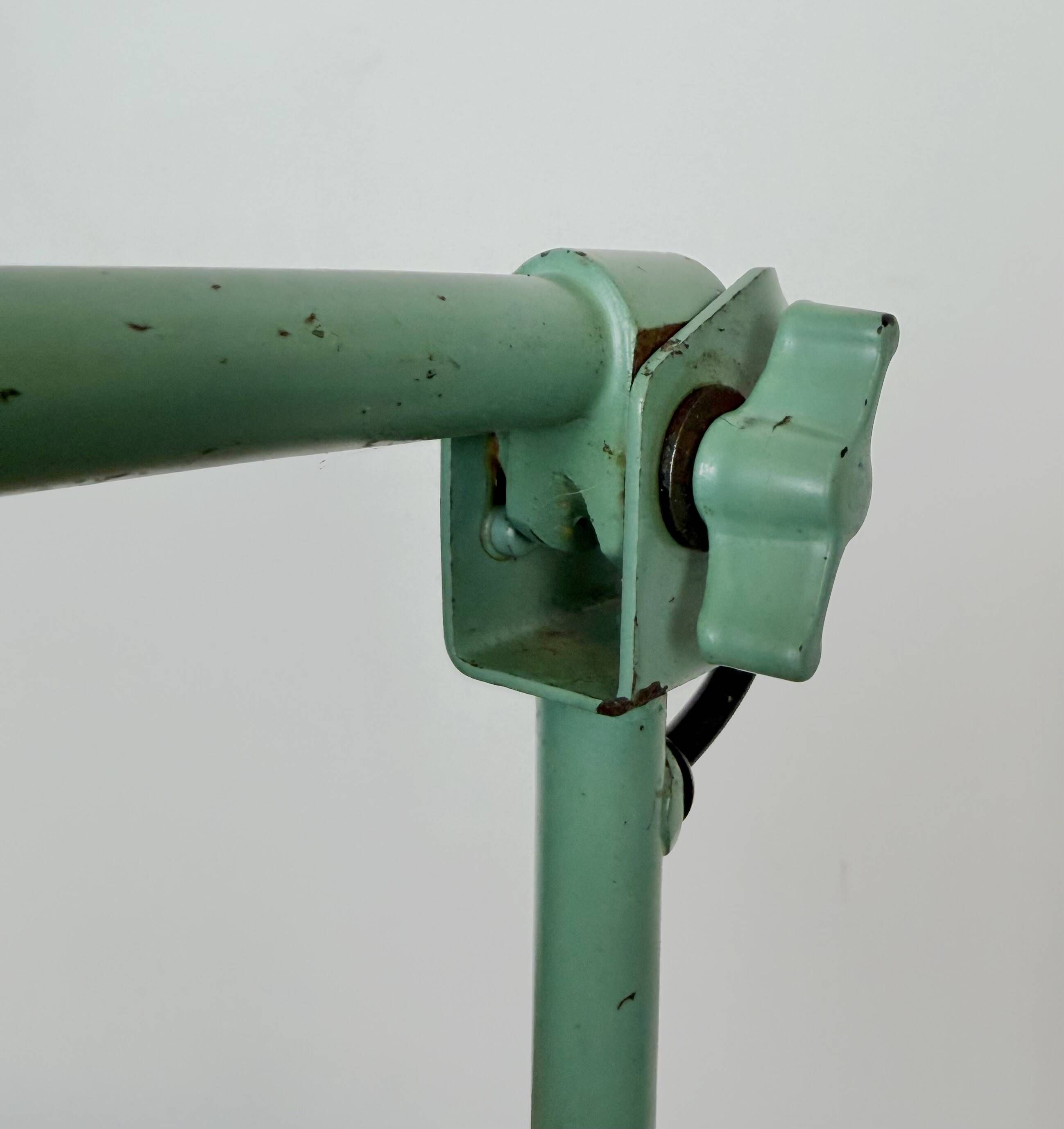 Green Industrial Workshop Desk Lamp by Curt Fischer for Midgard, 1950s