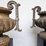 4 19th century cast iron garden basins