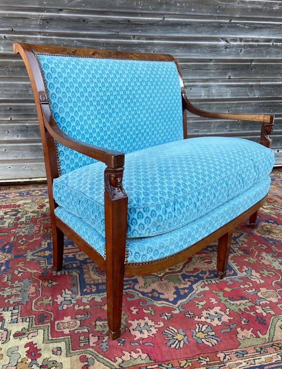 Mahogany bench period consulate return from Egypt