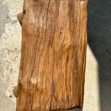 Small side table or stool in blond teak H:30 L43 l27