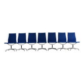 Ensemble de sept chaises de bureau par Charles Eames pour Herman Miller USA design
