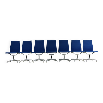 Set of seven office chairs by Charles Eames for Herman Miller Usa design