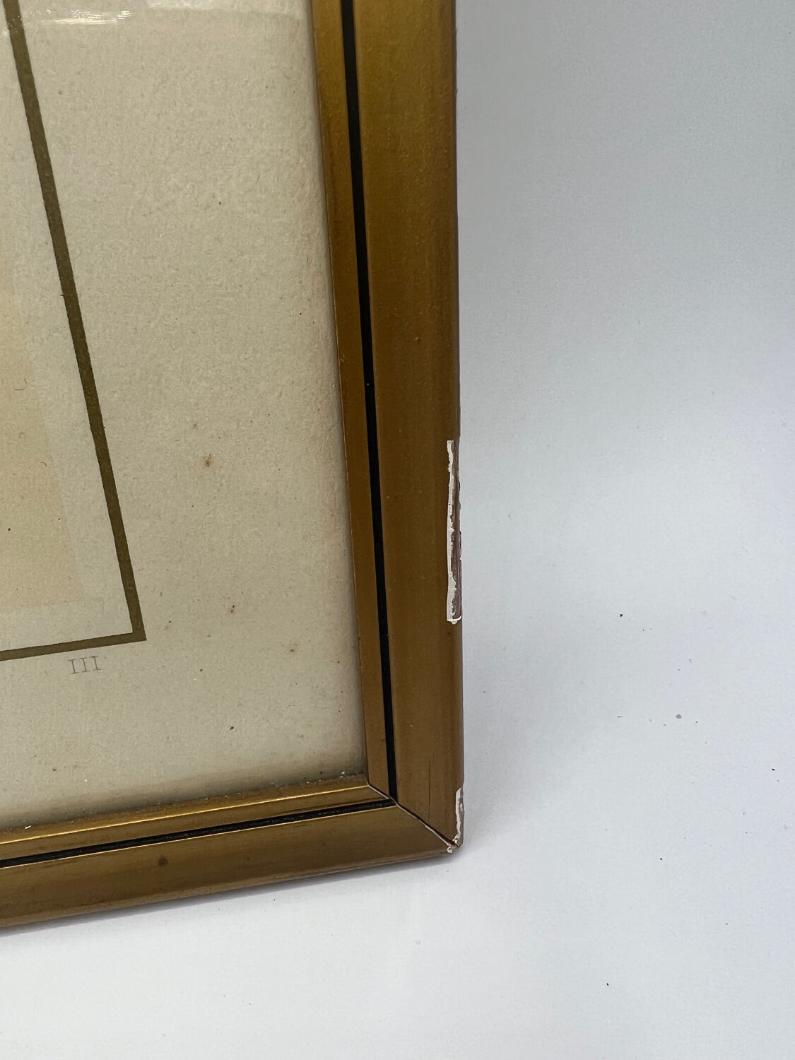 Vintage lithography frame