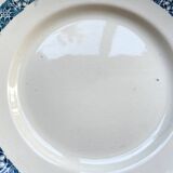 6 Assiettes plates Terre de fer Longchamp modèle René Made in France