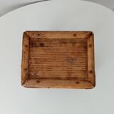 Antique burnt bamboo stool