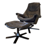 Armchair and footrest Göte Möbler Sweden
