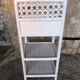 Lot 3 meubles commodes rotin blanc vintage