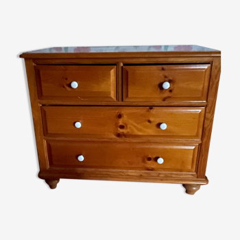 Chest of drawers in blond honey pine Aubert