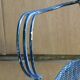 Black lacquered 1900 style wrought iron armchair