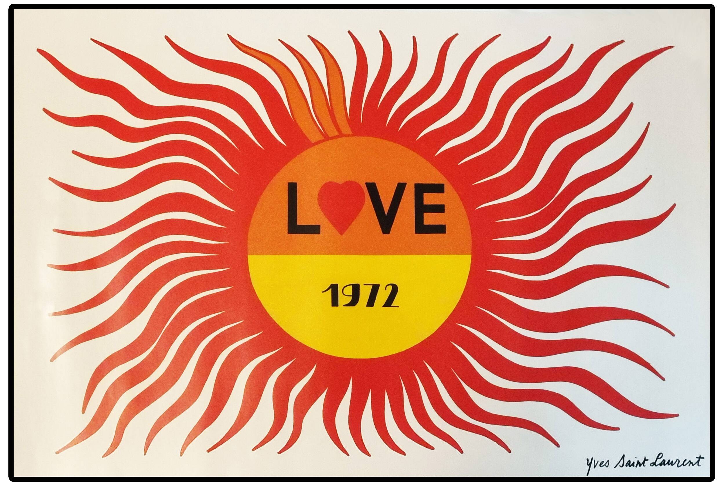 Yves Saint Laurent / 1972 / “Love” poster