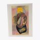 Collage on cardboard by Fernand Rolland (1920-2004)