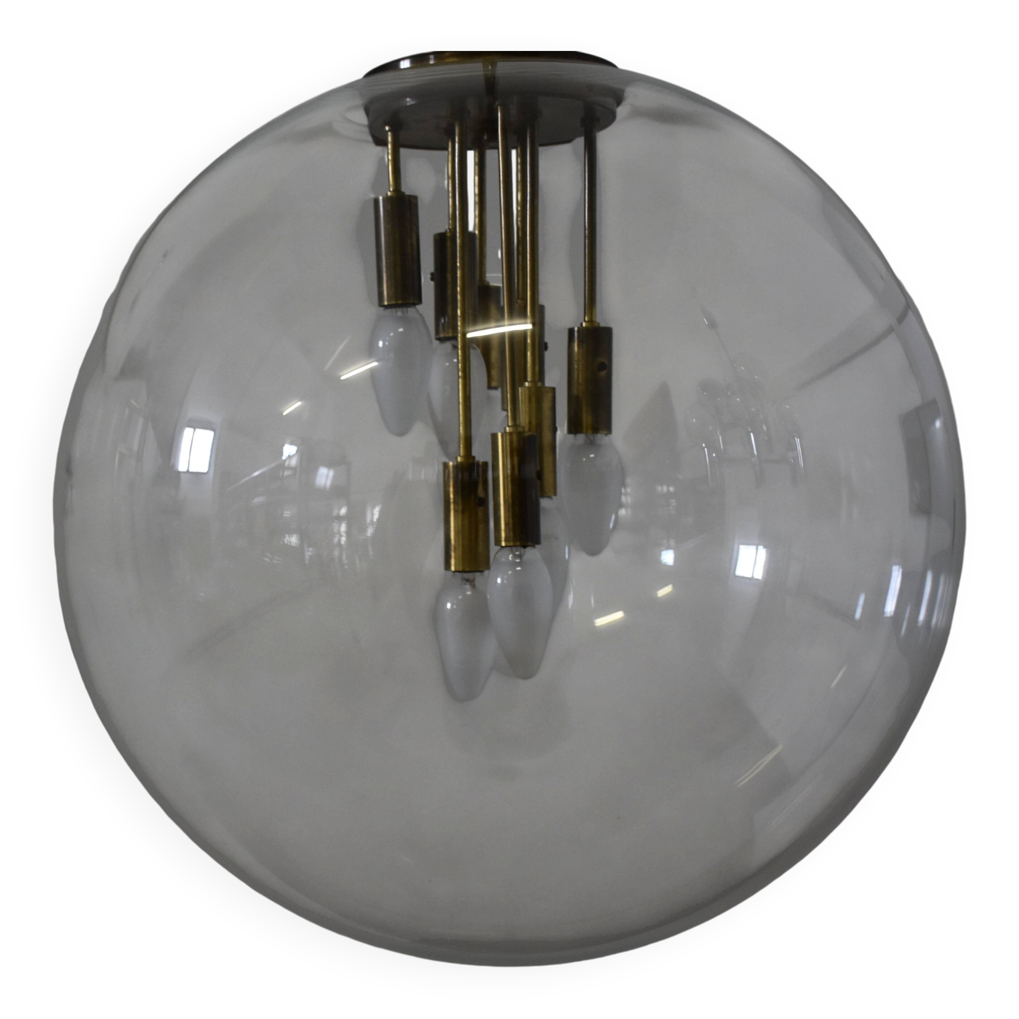 Dutch Mid Century Big Ball Lamp 70s