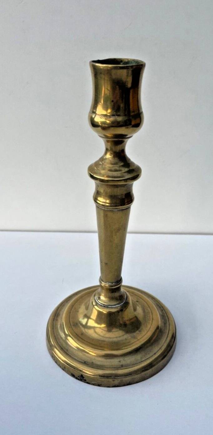 Antique Brass Candle Holder - Elegant, Authentic, Vintage Decor