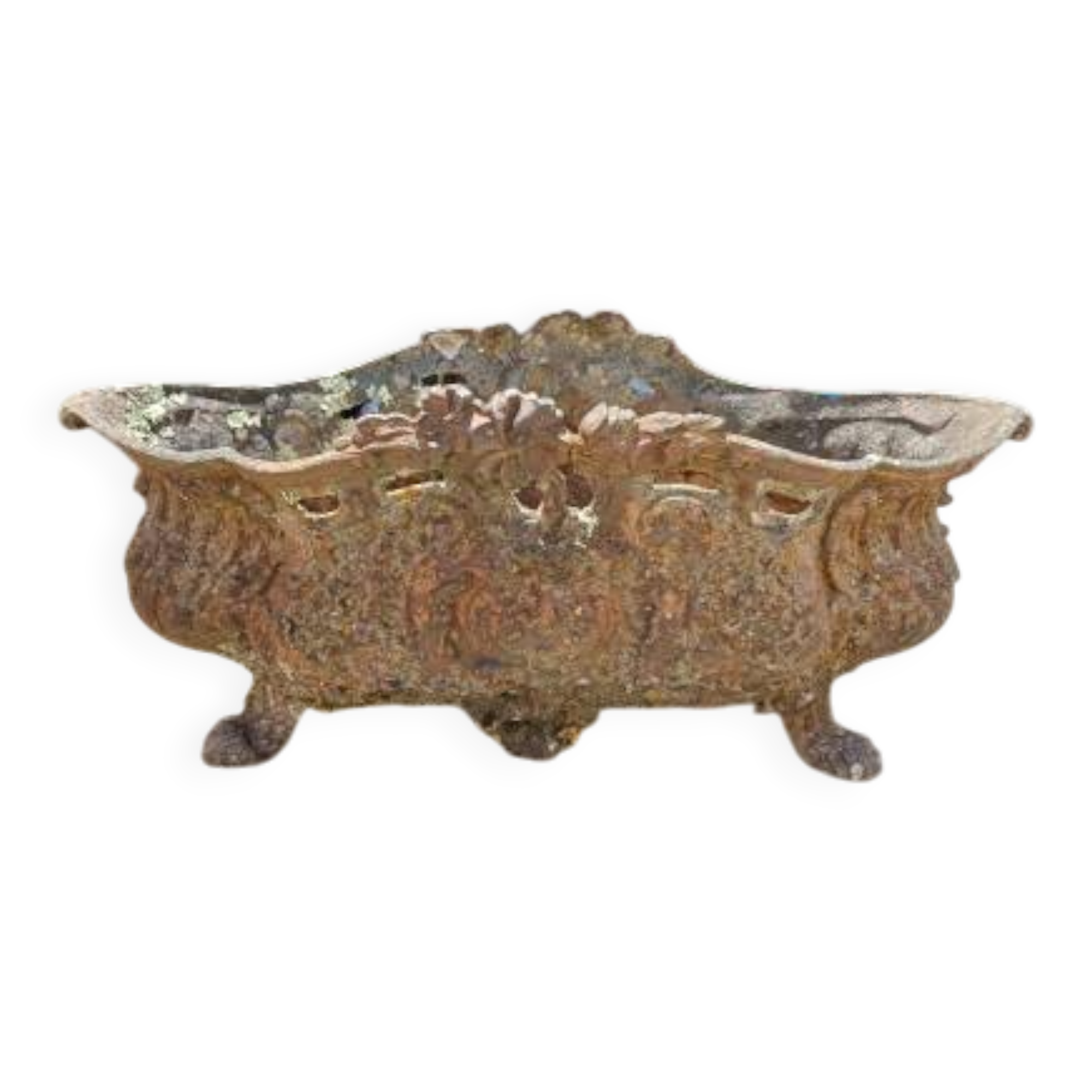 1 cast iron planter from 1900 from Charleville - Mézières, rockery style