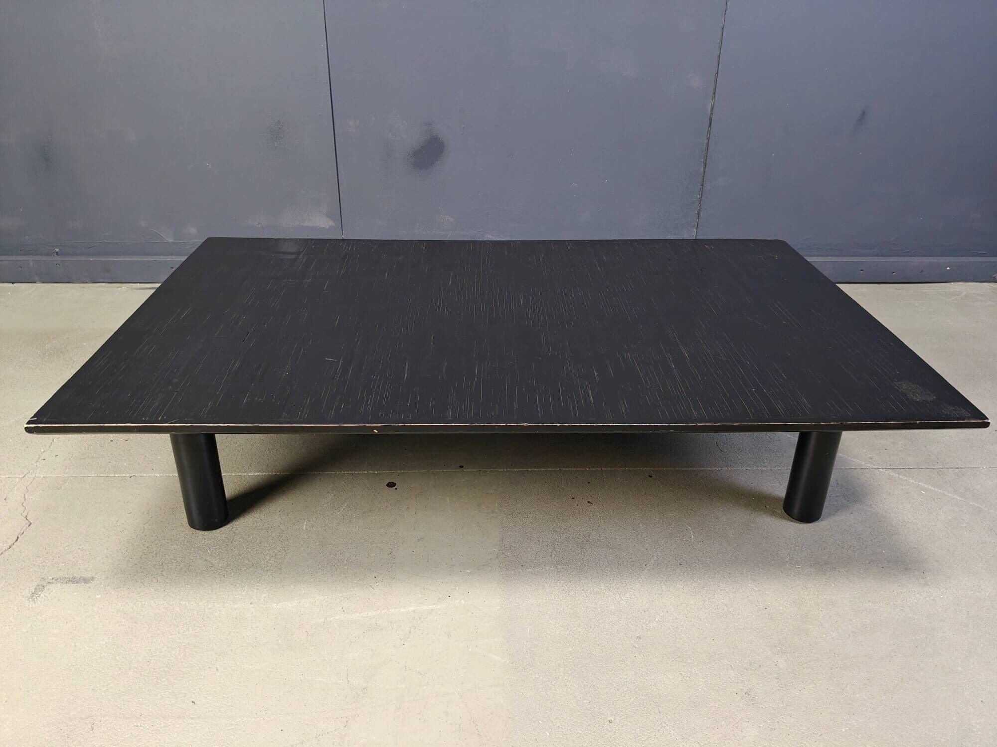 XL bamboo coffee table in the manner of Axel Vervoordt, 1970s