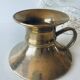 Old bronze church candle holder
