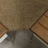 1970 wooden kitchen corner bench set