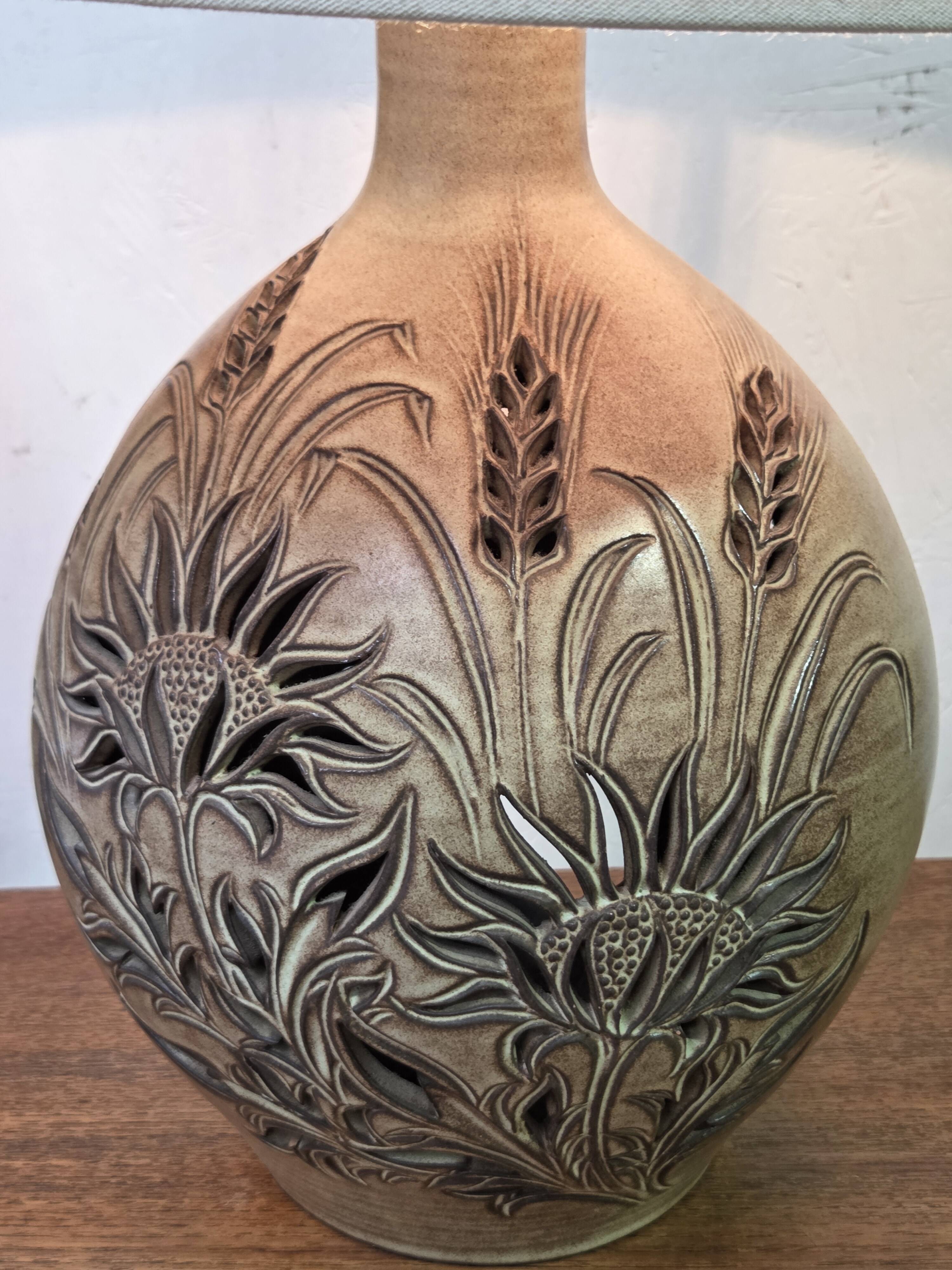Ceramic lamp Vallauris F. Matéo 1960s