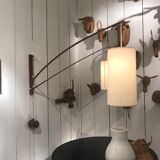 Rupprecht teak wall light Skrip for Skrip Leuchten, Germany 1950