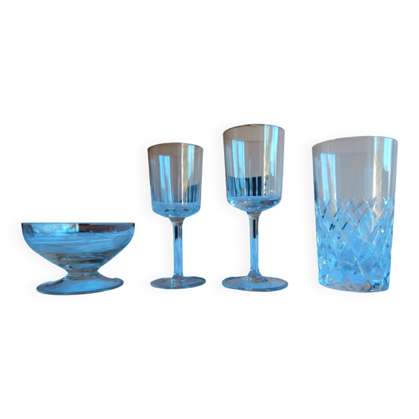 Service de Verres en Cristal d'Arques (25 pièces) - Vintage 1970 - Parfait