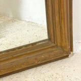 Louis Philippe mirror in wood and varnished stucco