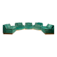 Set of 5 Stropiccio armchairs by Luciano Frigerio for Frigerio di Desio 1975