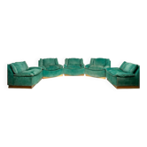Ensemble de 5 fauteuils Stropiccio par Luciano Frigerio pour Frigerio di Desio 1975