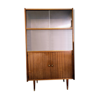 Bibliothèque-vitrine vintage années 50/60