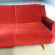 Sofa Daybed sofa years 50/60 cliclac Red