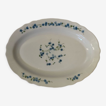 Arcopal forget-me-not serving dish