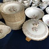 Table service set in Limoges porcelain 81 pieces