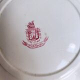 Dish Pink Thistles Porcelain Opaque by Gien