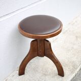 Vintage stool, Reiner piano stool, height adjustable stool, tripod stool, decoration
