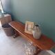 Wooden farm bench