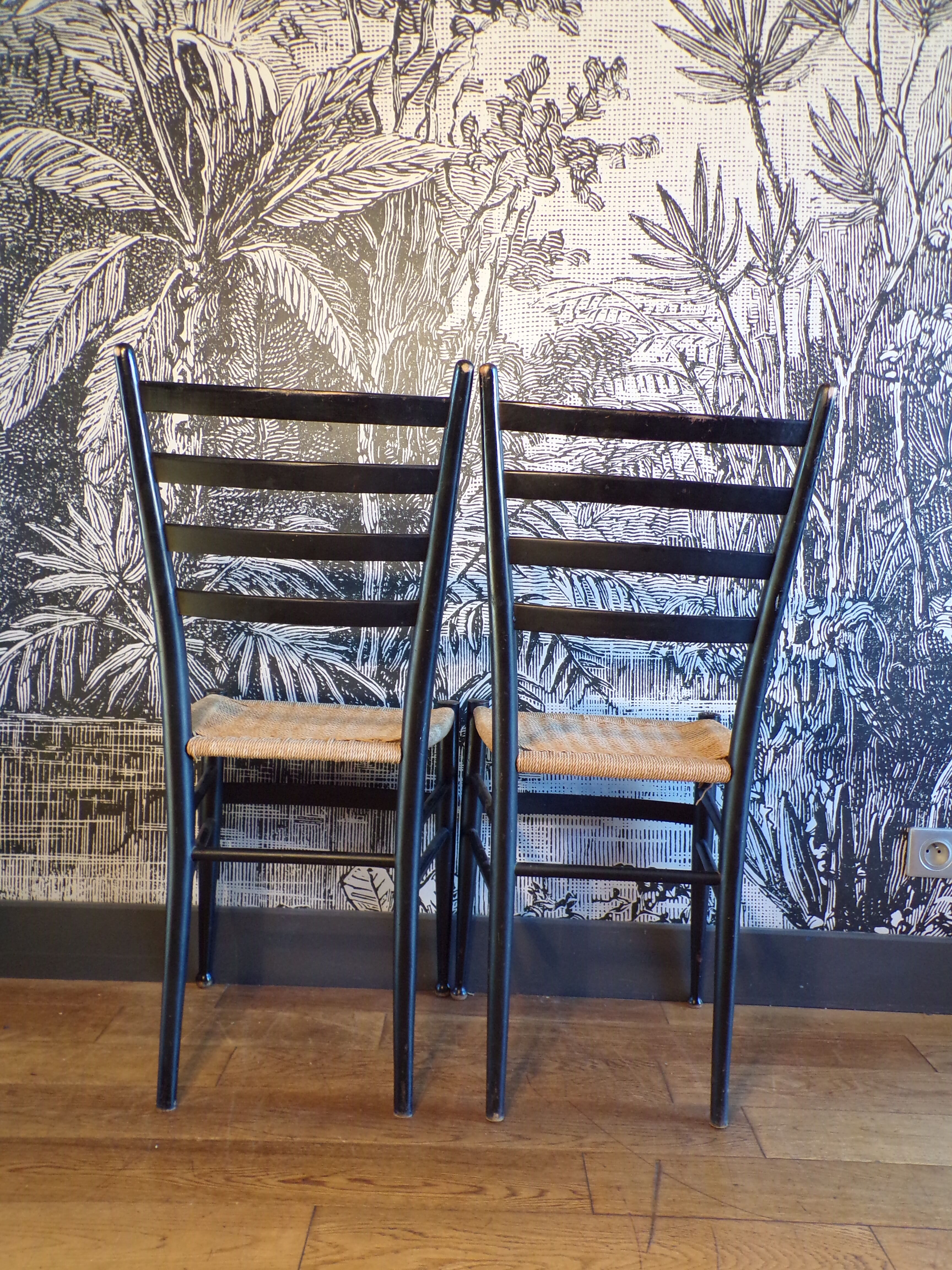 Paire de chaises italiennes Otto Gerdau