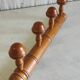 Solid wood coat rack turned in a bamboo style - mid 20th century.