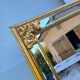 Pareclose and Beveled Wood and Golden Stuk Mirror