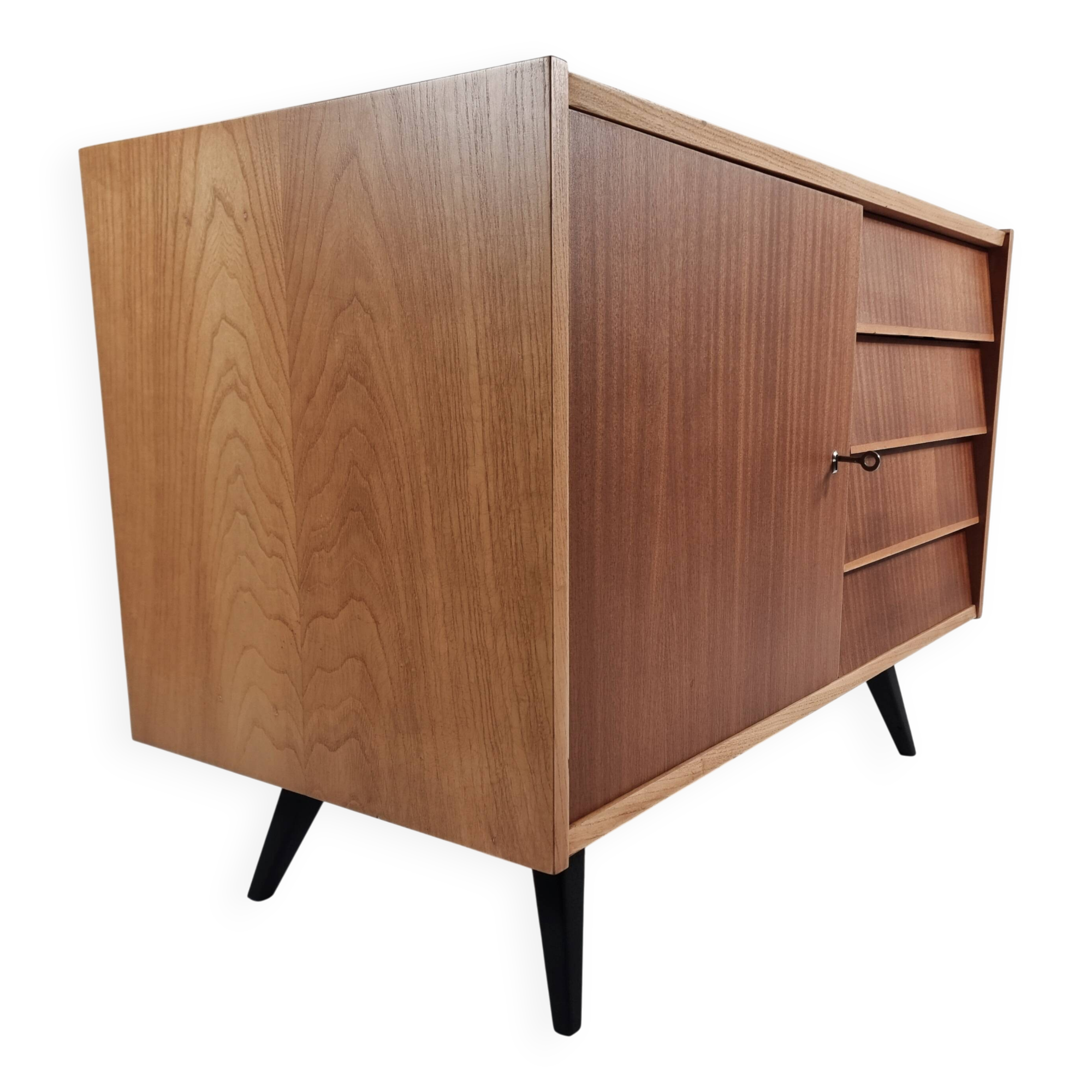 Vintage commode in ash, 1970s