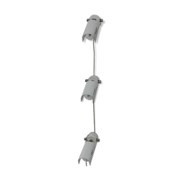 Set of three white adjustable design wall lamp, 1980's.