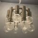 Mid-century chrome murano glass pendant