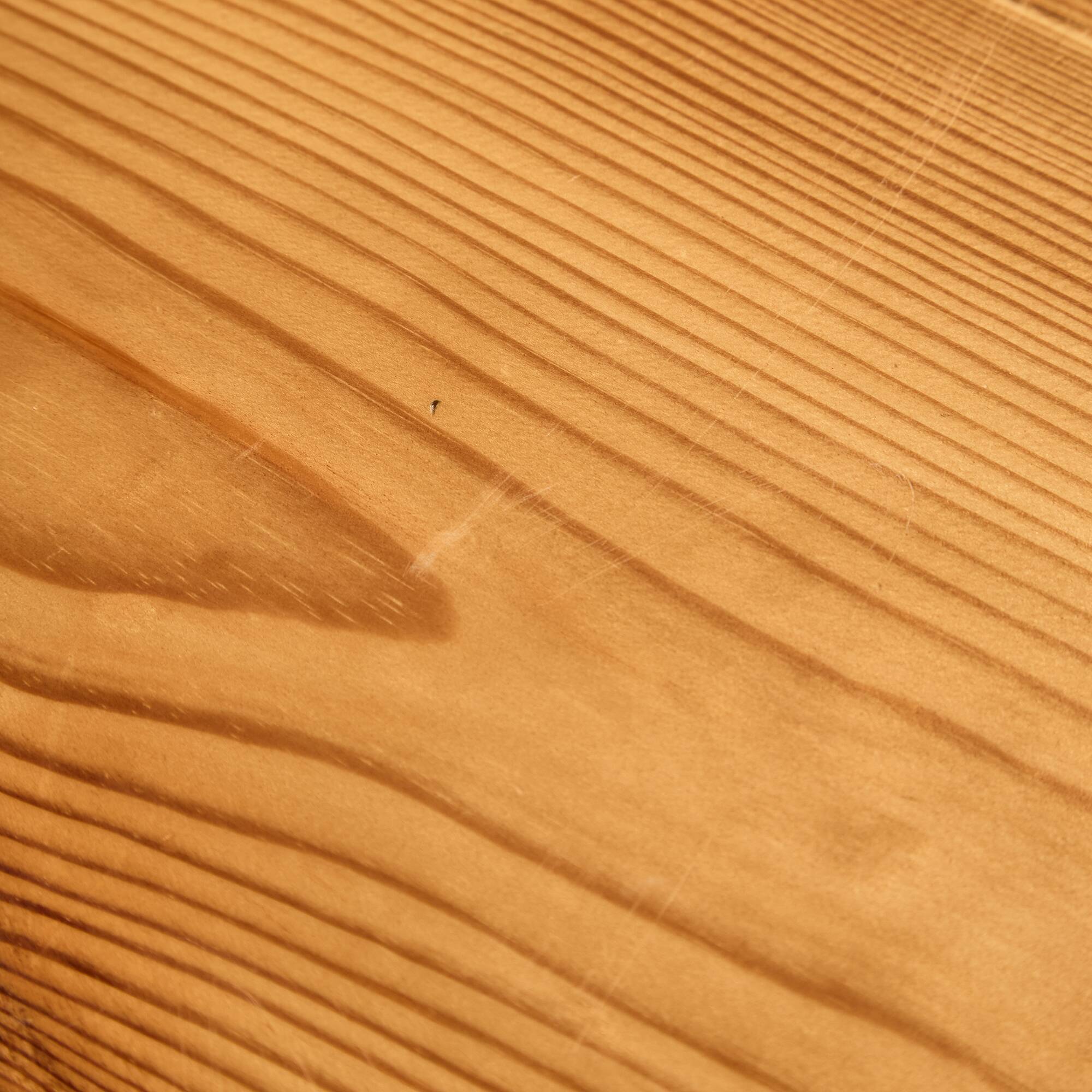Long Canadian Pine Table with Black Legs