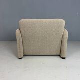 Vico Magistretti Maralunga reupholstered lounge chair for Cassina, 1980s